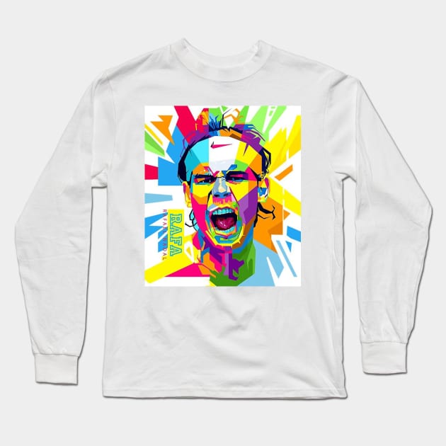 Wpap Rafael Nadal Long Sleeve T-Shirt by nayafebryn